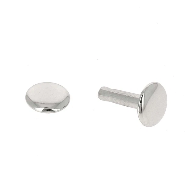 Lot De 100 Rivets En Acier Taille Moyenne (T4) - Pour Bricolage, Maroquinerie, Réparations