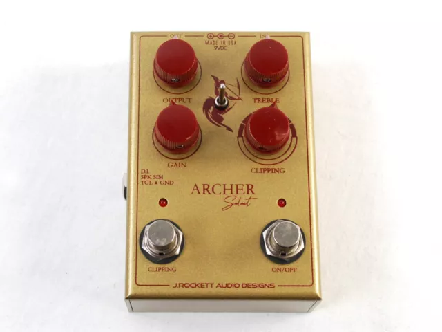 Used J. Rockett Audio Designs Archer Select Overdrive/Boost Guitar Effects Pedal