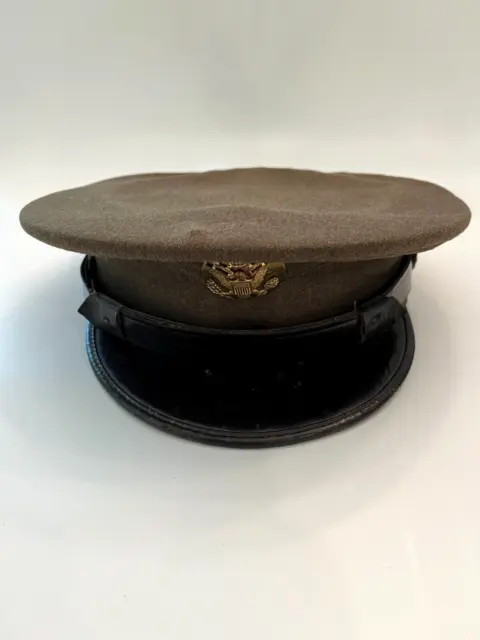 Vintage US Military Visor Hat WW2/Korean War?