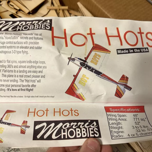 Morris Hobbies Hot Hots Rc Airplane Kit