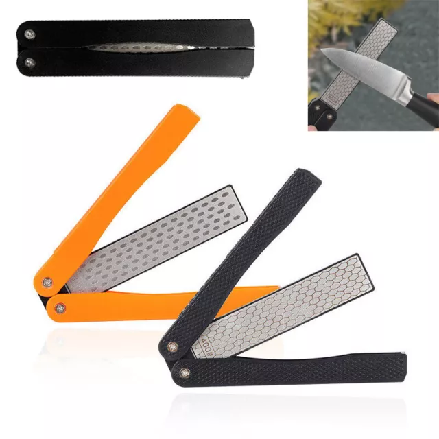 Folding Diamond Sharpener Knife Sharpening Stone for Garden Outdoor Kitchen Tool