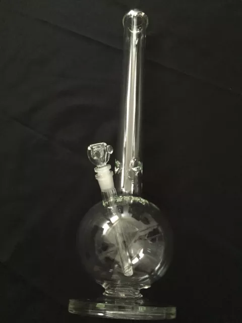 50mm is the tube diameter 5mm Thick Glass Water Pipe Bong Bubble(base)24”Inch