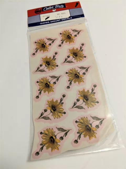 Calcomanías de cerámica de colección color británico tobogán de agua marrones flores Susan