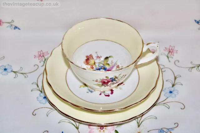 Superb 1930s Tea Set Hammersley English Bone china Howard Sprays Trio Cup Plate