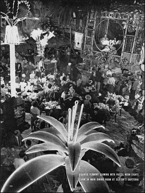 1944 Clifton's Pacific Seas Restaurant Los Angeles photo print article L67
