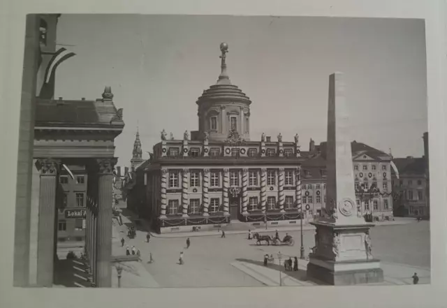 alter Fotodruck  -  Potsdam  -  Ansicht alter Markt