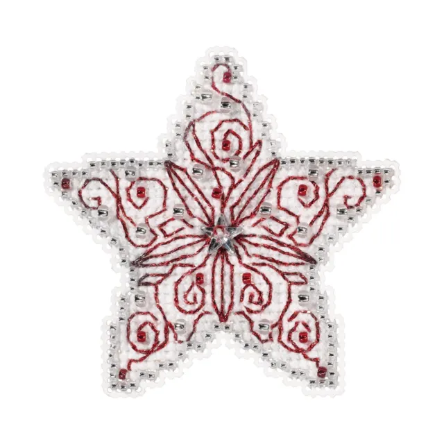 Filigree Star Cross Stitch Ornament Kit Mill Hill 2019 Winter Holiday MH181932