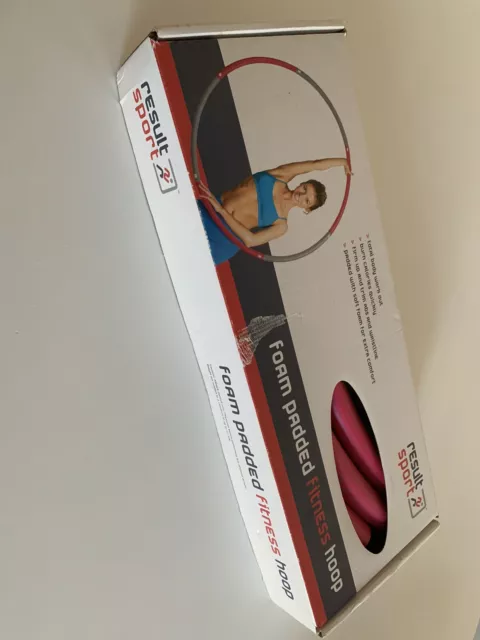 RESULTSPORT FL1 1.2KG 100cm Foam Padded Hula Hoop Pink Grey 10.00 PicClick UK