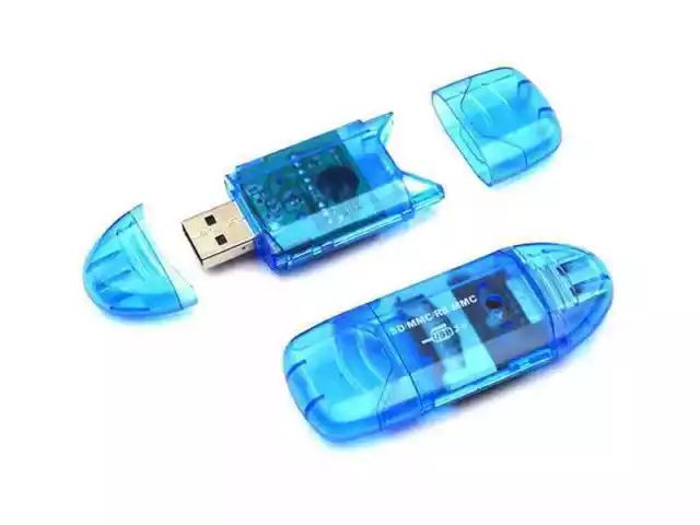 USB Card Reader Speicherkartenleser Kartenlesegerät für SD/SDHC/MMC-Karten