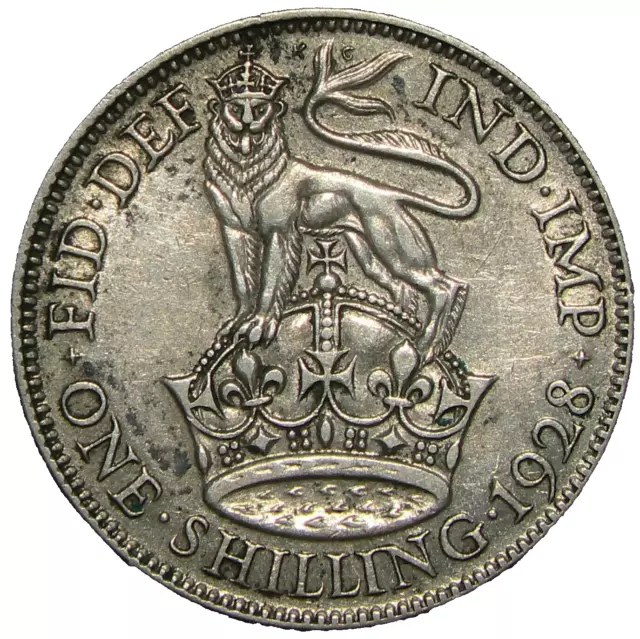 Great Britain 1928 Shilling Silver KM#833 #16506z