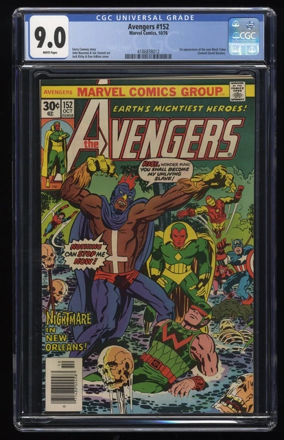 Avengers #152 CGC VF/NM 9.0 White Pages 1st New Black Talon! Marvel 1976