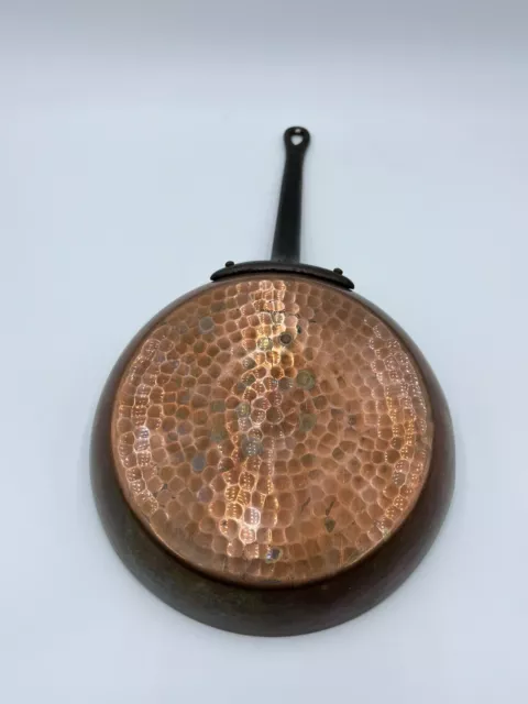 French Copper Pan riveted copper Abercrombie & Fitch Mont St Michel 9 3/4”. i8 French Copper Pan riveted copper Abercrombie & Fitch Mont St Michel 9 3/4”. i8