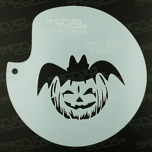 Airbrush Schablone Kürbiskopf 115mm Polyesterfolie Senjo Color TST2028