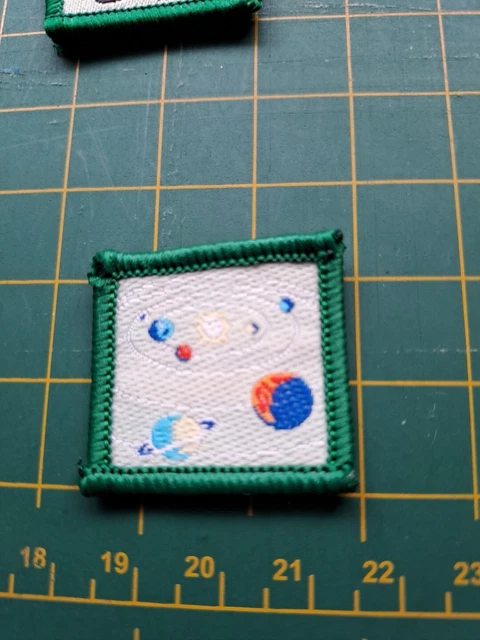 OLD SYSTEM AUSTRALIAN Cub Scout Merit Badge - Level 1 Space Micro Woven ...