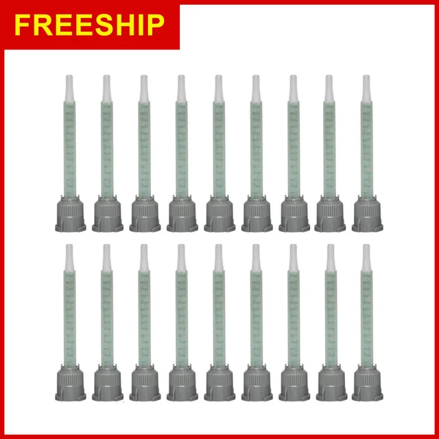 20 Pieces Epoxy Adhesive Mixing Nozzle Tip Resin Mixer Gun Applicatior For &amp