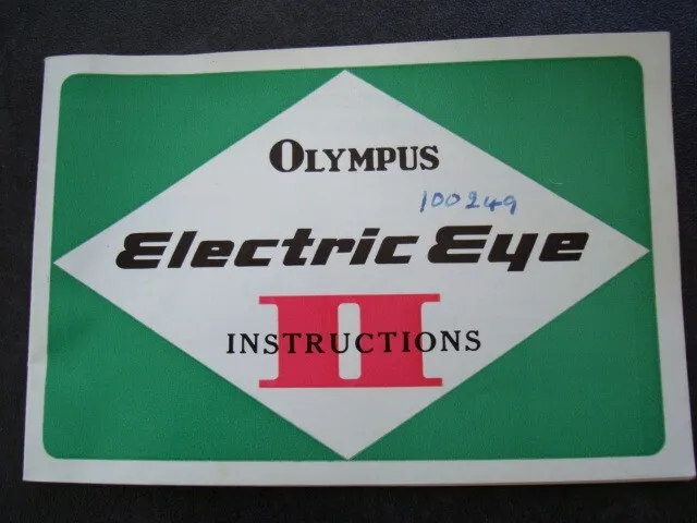Instrucciones Olympus Electric Eye II