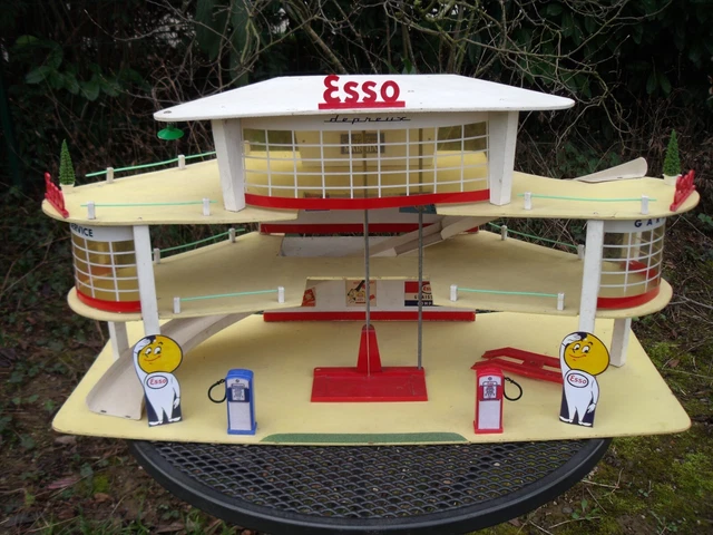 SUPERBE GARAGE ESSO DEPREUX 1970 ETAT D'ORIGINE RARE NO BP TOTAL MOBIL | eBay