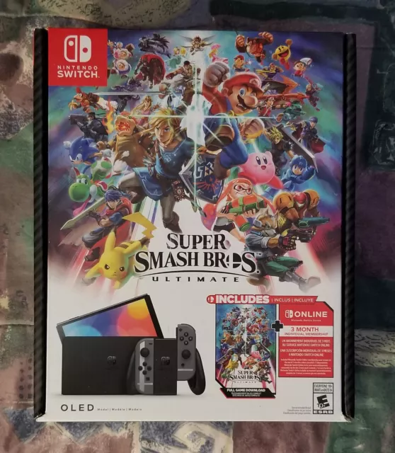 Brand New NINTENDO SWITCH OLED Console Super Smash Bros Ultimate LIMITED EDITION