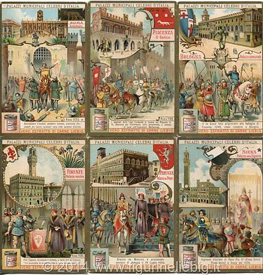 LIEBIG CIF N° 856 S 859 PALAZZI MUNICIPALI CELEBRI D'ITALIA _Ed ITALIANA 