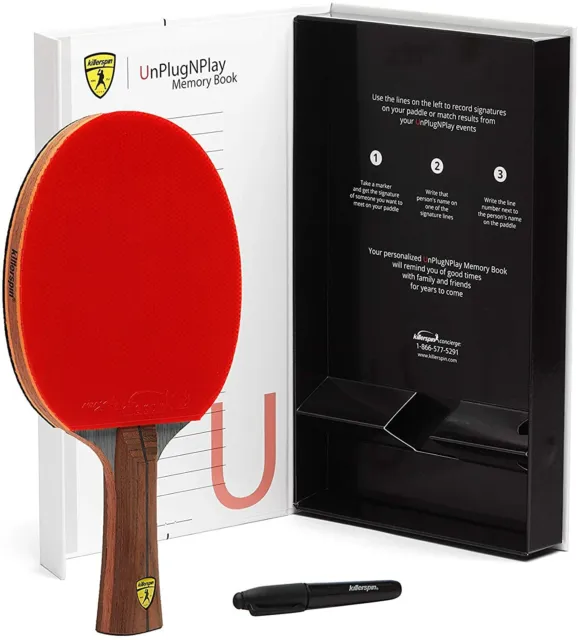 Sport Fitness Jet800 SPEED N2 Ping Pong Paddle with Storage Case Red Black Color