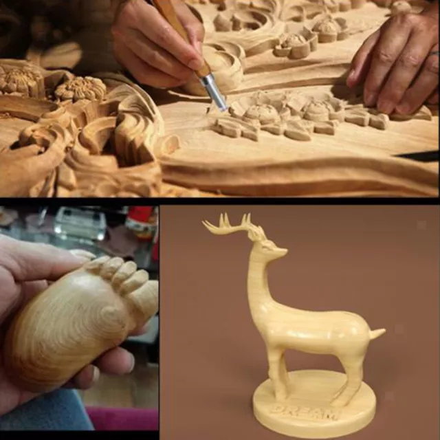 Juego de herramientas de tallado de madera 5 piezas kit de escultura cincel manual mecanizado de madera
