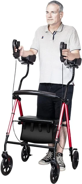 OEM EL- WALKER Upgrade Upright Rollator Walker Medical Aid Stand Walking OEM EL- WALKER Upgrade Upright Rollator Walker Medical Aid Stand Walking