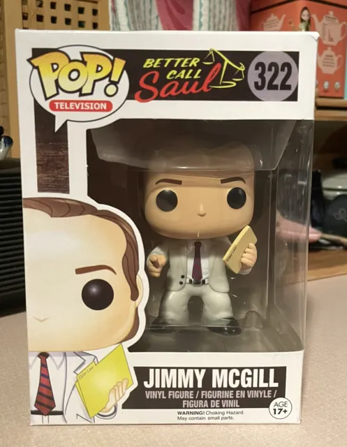 Funko Pop! Better Call Saul Jimmy McGill #322 Rare Vaulted Authentic Grail