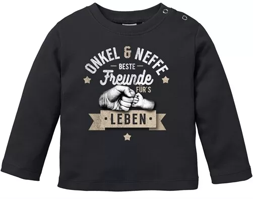 Baby Langarmshirt Babyshirt Junge Opa & Neffe, Opa & Enkel, Vater & Sohn