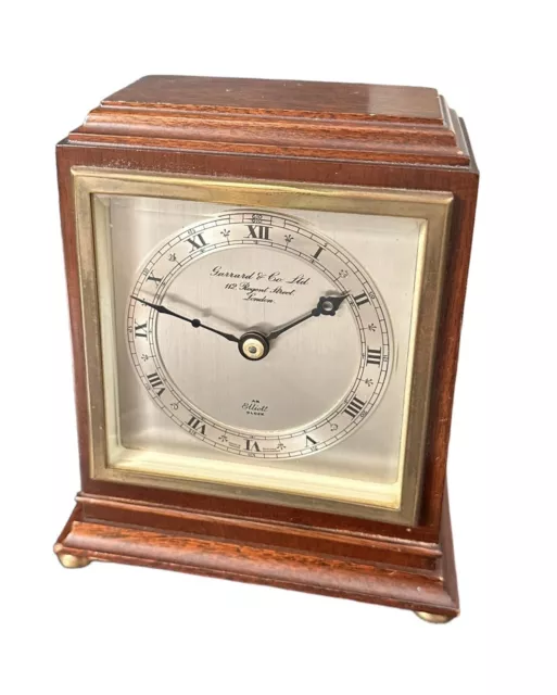 ELLIOTT LONDON Small Mantle Clock GARRARD & CO  112 REGENT ST LONDON