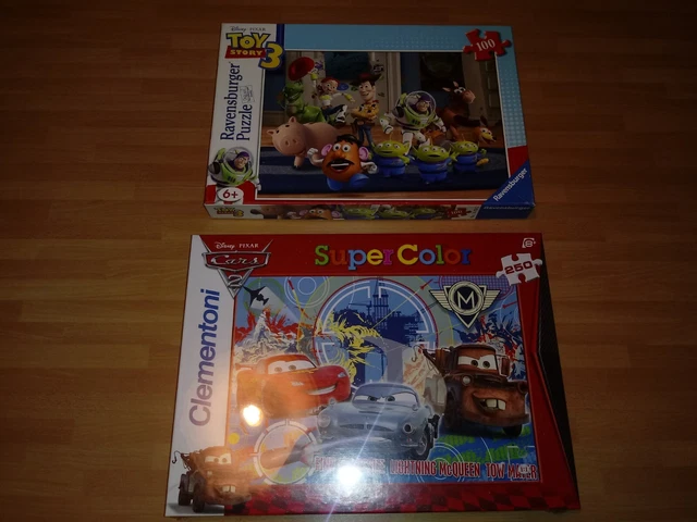 2 PUZZLE DISNEY Pixar RAVENSBURGER TOY STORY 3 - CLEMENTONI CARS 2 + 2 ...