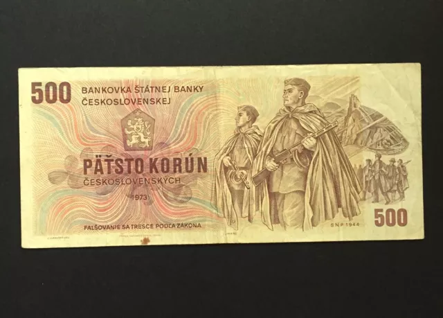 Czechoslovakia  500 Korun  Banknote  1973, Pick-93