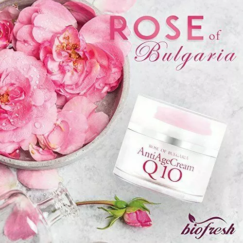 BIOFRESH ROSE OF BULGARIA 50 ml Anti-Aging-Creme Natürliches Rosenöl & Q10...