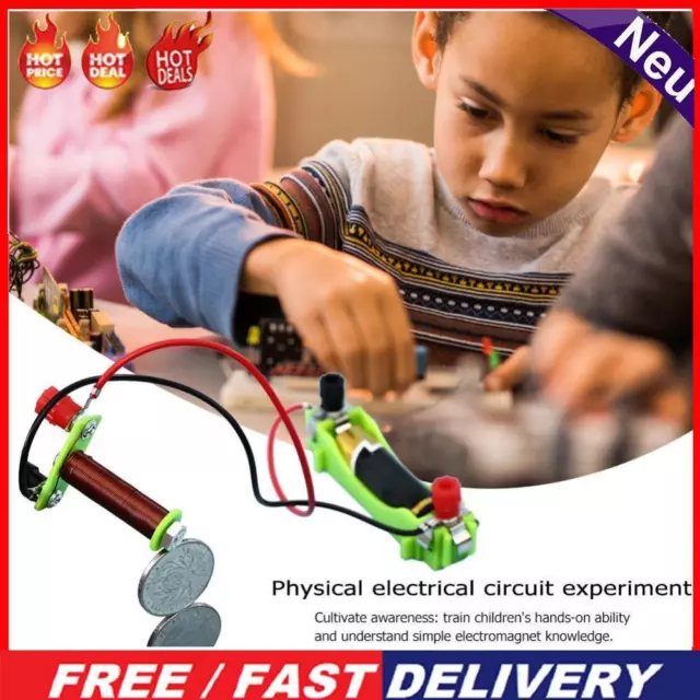 Kids DIY Electric Magnet Experiment Material Science Physics Educational Kits