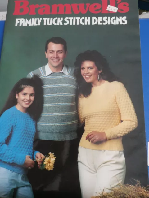 BRAMWELL FAMILY TUCK STITCH  MACHINE KNITTING PATTERN BOOKLET -Good Condition