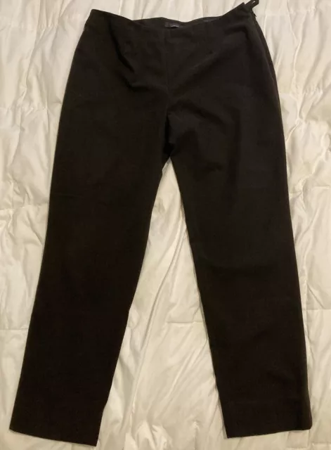 Peserico Sign Women's Brown Flannel Pants Trousers Italian Sz 46 US Size 10