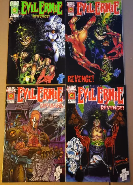 Evil Ernie Revenge Comics Set 1 2 3 4 Lady Death Brian Pulido Jim Balent Posters