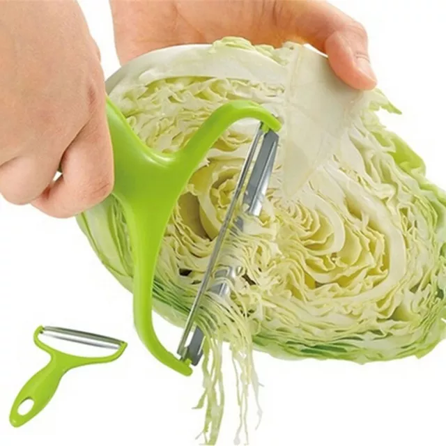 Vegetable  Fruit Peeler Cabbage Grater Cutter Slicer Stainless Steel Blade D YK