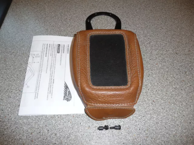 Indian OEM tan leather tank pouch bag 2015-22 Scout Bobber Rogue 2880619-05