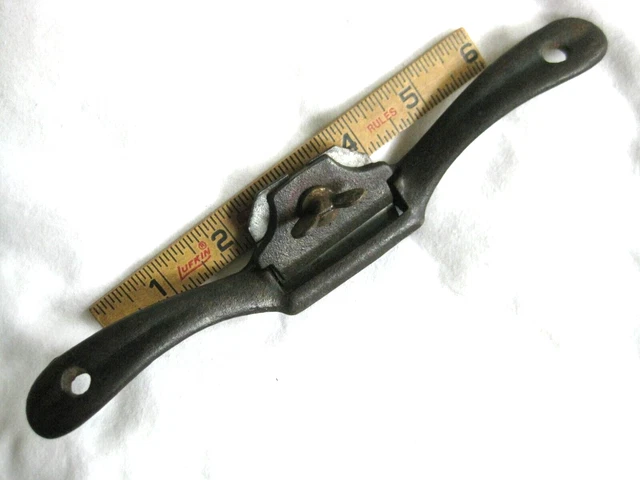 Vintage Spoke Shave Unmarked Slotted Blade Wing Nut Cap No. 1 Antique
