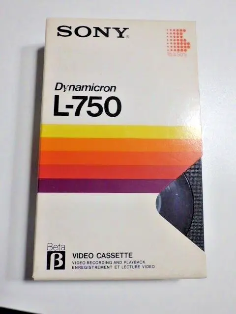 Betamax Videocasette SONY-L750 195 Min.