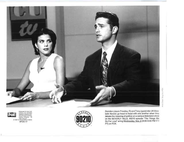 Jason Priestley Jill Elizabeth Novick "Beverly Hills 90210" TV Still
