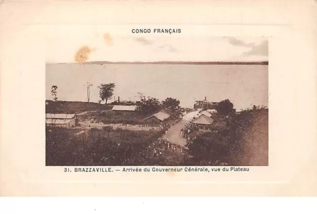 Congo - n°67739 - BRAZZAVILLE - Arrivée du Gouverneur Générale, vue du Pla