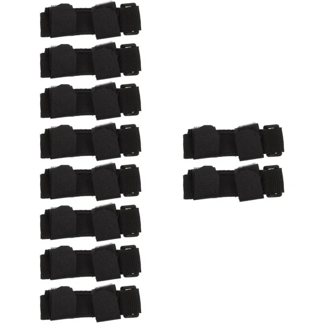 2 piezas Kit de ayuda alimentaria para discapacitados tela Oxford negro