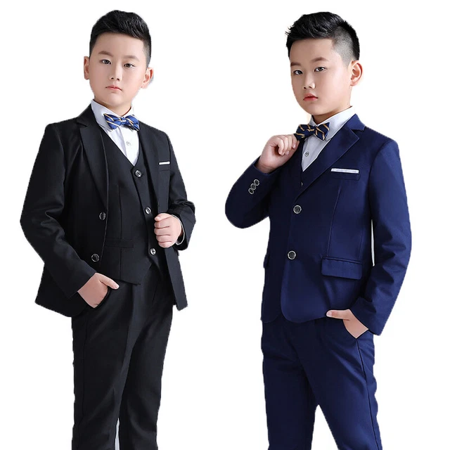 Boys Suits 4 Piece Wedding Suit Prom Page Big Boy Formal Party Suit For 6-15 Age