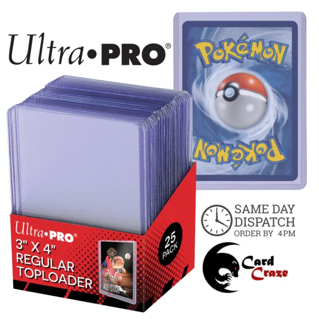 ULTRA PRO 3X 4 Regular Toploaders - Clear Rigid Top Loaders (10-200) -  Pokemon £0.99 - PicClick UK