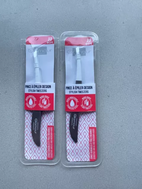 2 x tweezers glamour paris accessoires