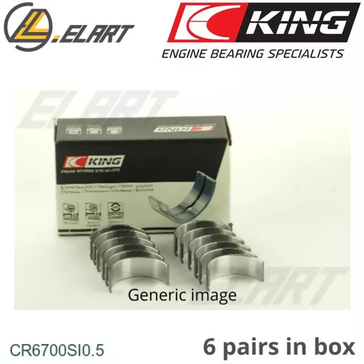 Big End Con Rod Bearings CR6700SI 0.5 For TOYOTA 2.0 1AD-2AD,VOLVO 1.6-2.5-2.11