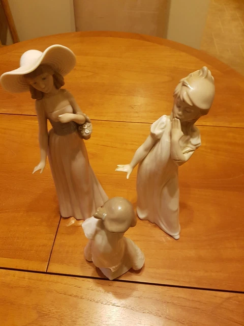 Three Nao figurines..Restoration project.