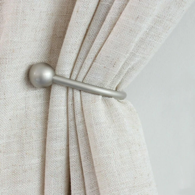 2 Metal curtain hold backs - Strong arm style holdbacks U Shaped drape ties 2020