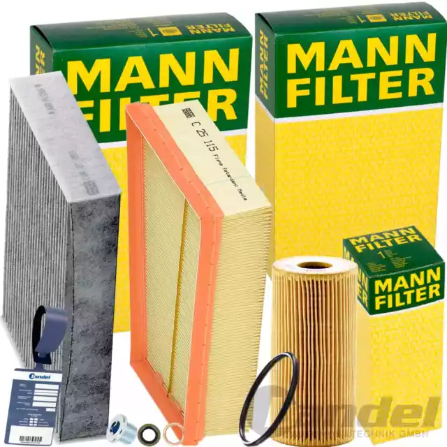 MANN FILTER INSPEKTIONSPAKET passend für RENAULT SCÉNIC 3+GRAND 1.6 dCi 130 PS